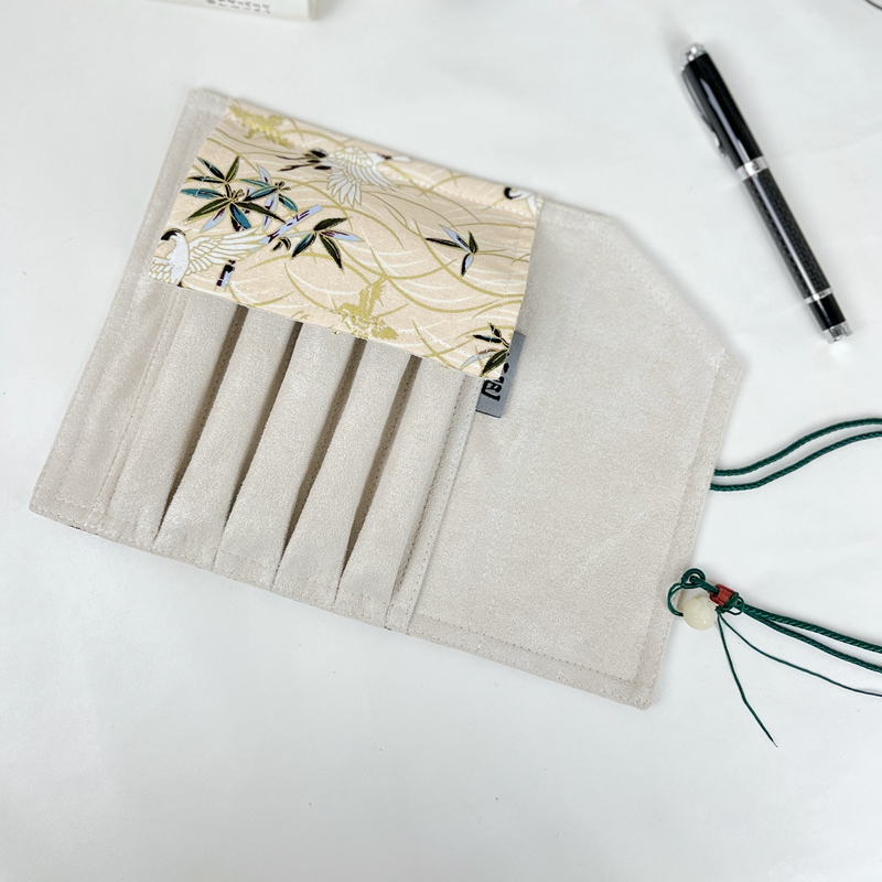 Pen Pouch Roll - Retro Chinese Style Pen Curtain Handmade