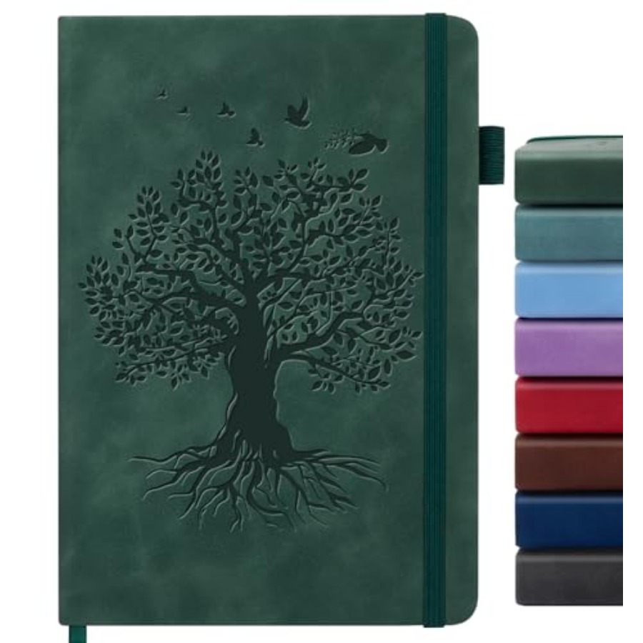 Journal Leather Hardcover - Lined Journal Notebook for Women Men,