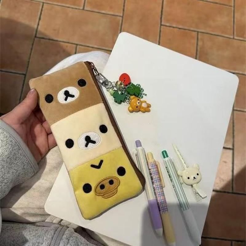 Pencil Case Large - Ins Style Rilakkuma Splice Pencil Case