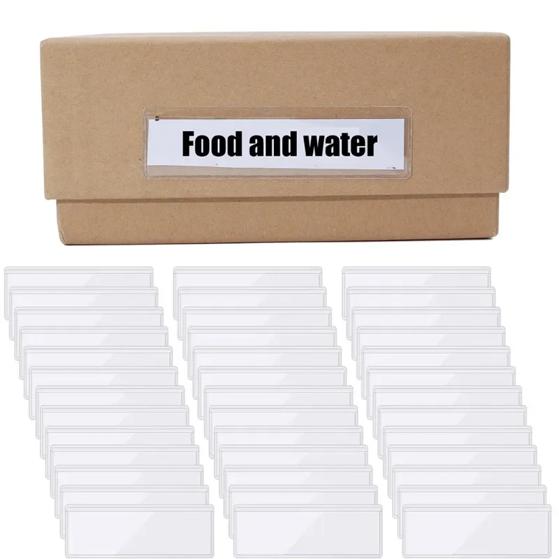 Clear Adhesive Shelf Tag Label - Office Supply Office Stationery Items recension och pris