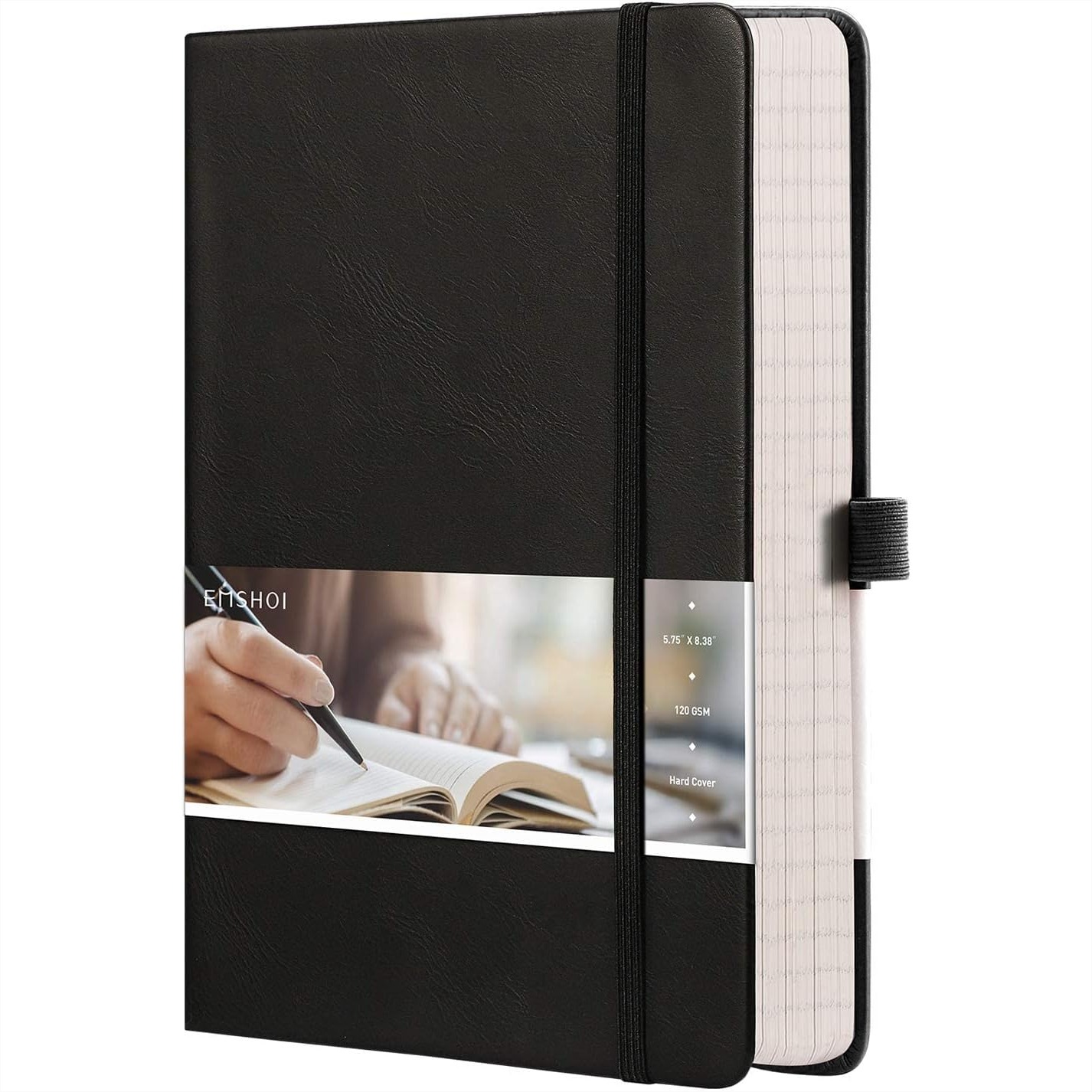 A5 Graph Notebook 256 Pages Ha - Journal Leather Hardcover recension och pris