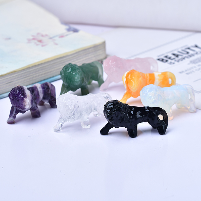 Natural Crystal Obsidian Lion. - Lion Stationery & Office Supply(Kunshan)Co.Ltd recension och pris