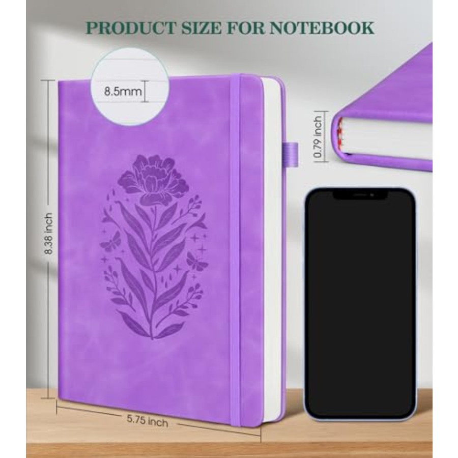 Lined Journal Notebook for Wom - Journal Leather Hardcover recension och pris
