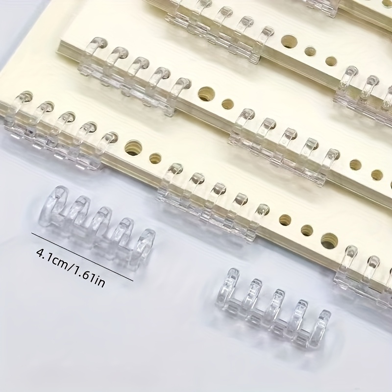 10Pcs 5-Ring Binding Spines Sn - Binding Comb Plastic recension och pris