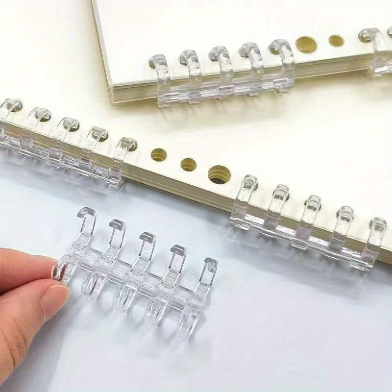 10Pcs 5-Ring Binding Spines Sn - Binding Comb Plastic recension och pris