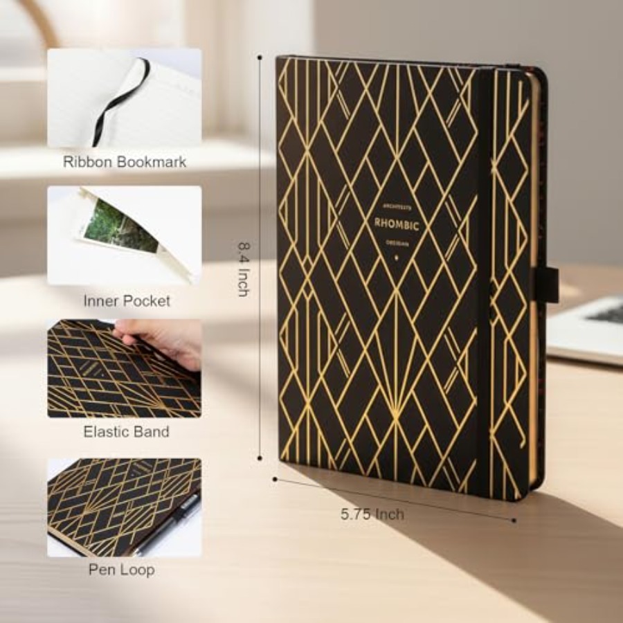 Lined Journal for Men and Wome - Journal Leather Hardcover recension och pris