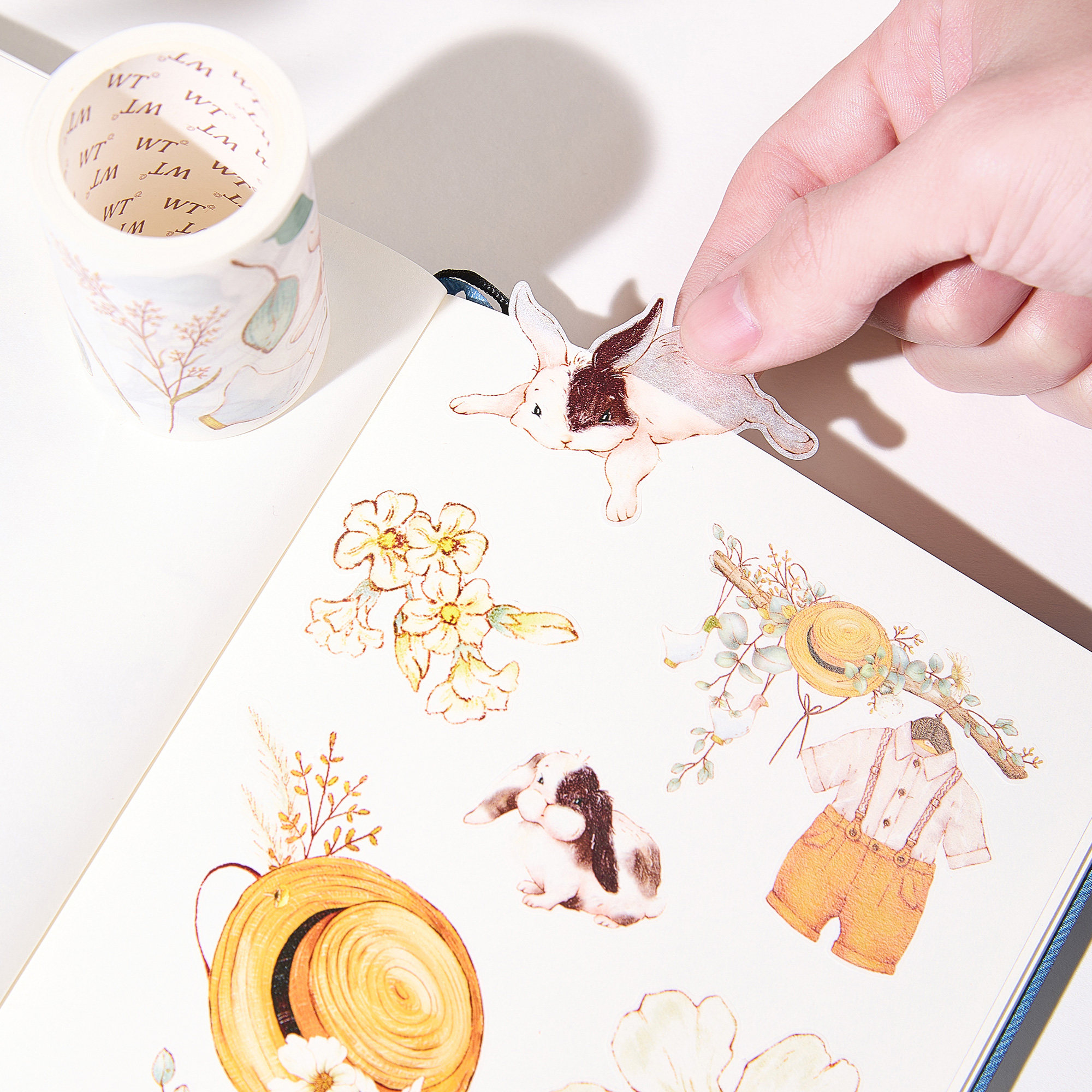 WT Studio Vintage Flower Bunny - Washi Tape Set recension och pris