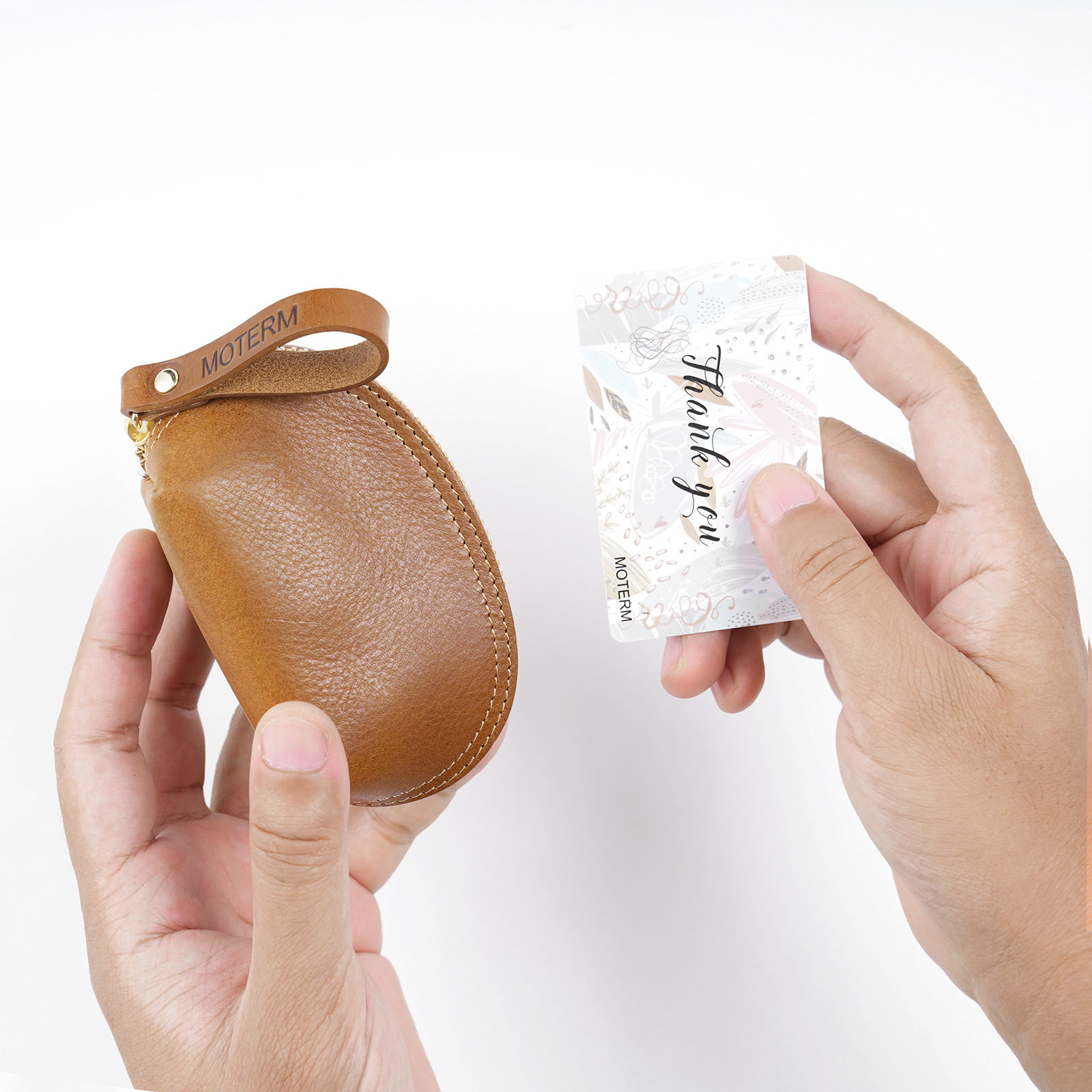 Moterm Mini Coin Pouch with Zi - Tan Stationery & Office Supply recension och pris