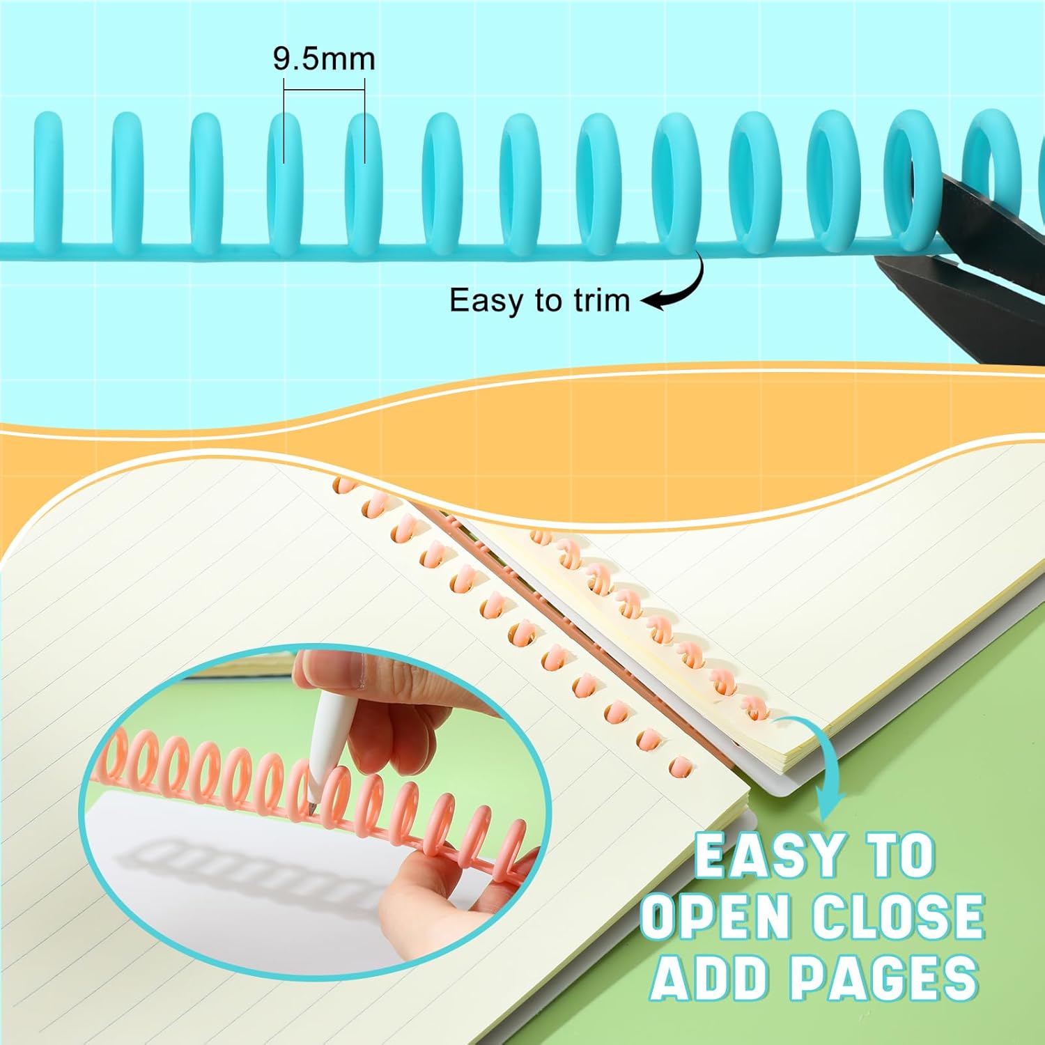 50 Pcs Comb Binding Spines 1/2 - Binding Comb Plastic recension och pris