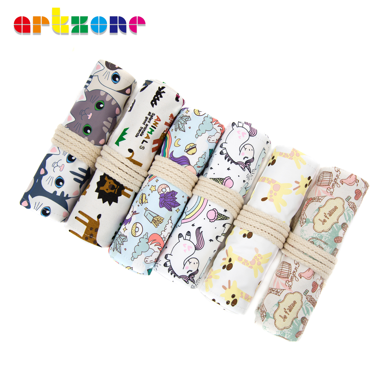 48 Holes Pencil Case Art Pen B - Pen Pouch Roll recension och pris