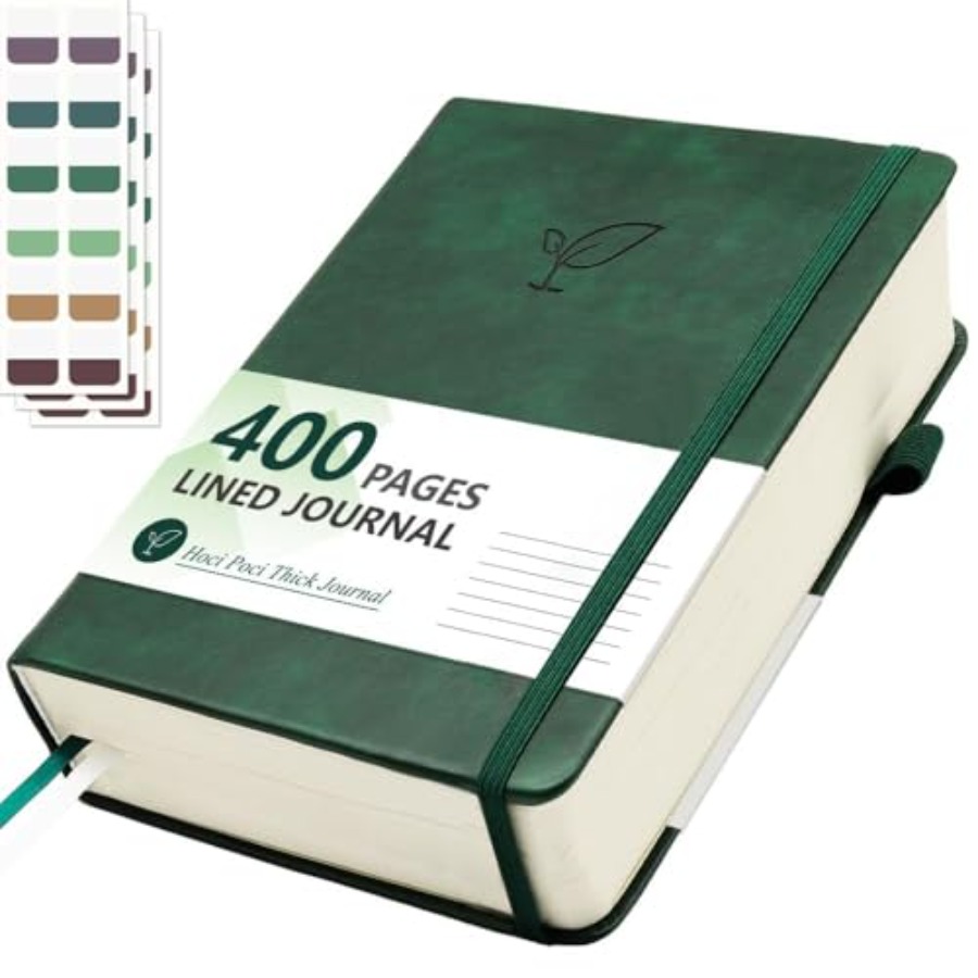 Lined Journal Notebook, 400 Pa - Journal Leather Hardcover recension och pris