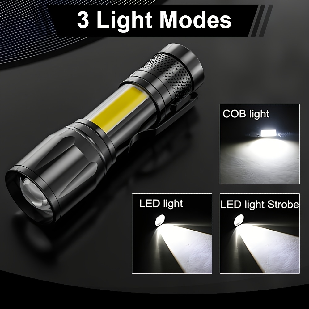 Mini LED Flashlight COB+XPE Po - Stationery Supply recension och pris