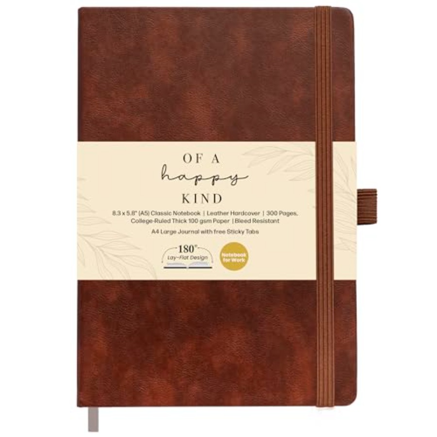 Lined Leather Bound Journal No - Journal Leather Hardcover recension och pris
