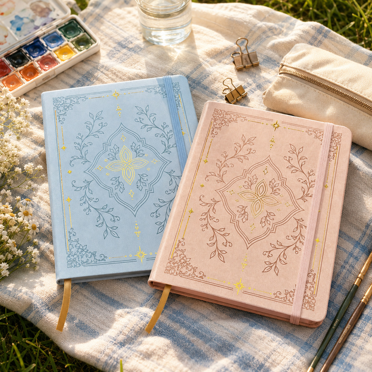 A5 Dot Grid Notebook With Gold - Notebook Dotted A5 recension och pris