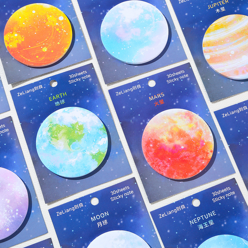 Moon Earth Sticky Notes Cute F - Sticky Note Cube recension och pris