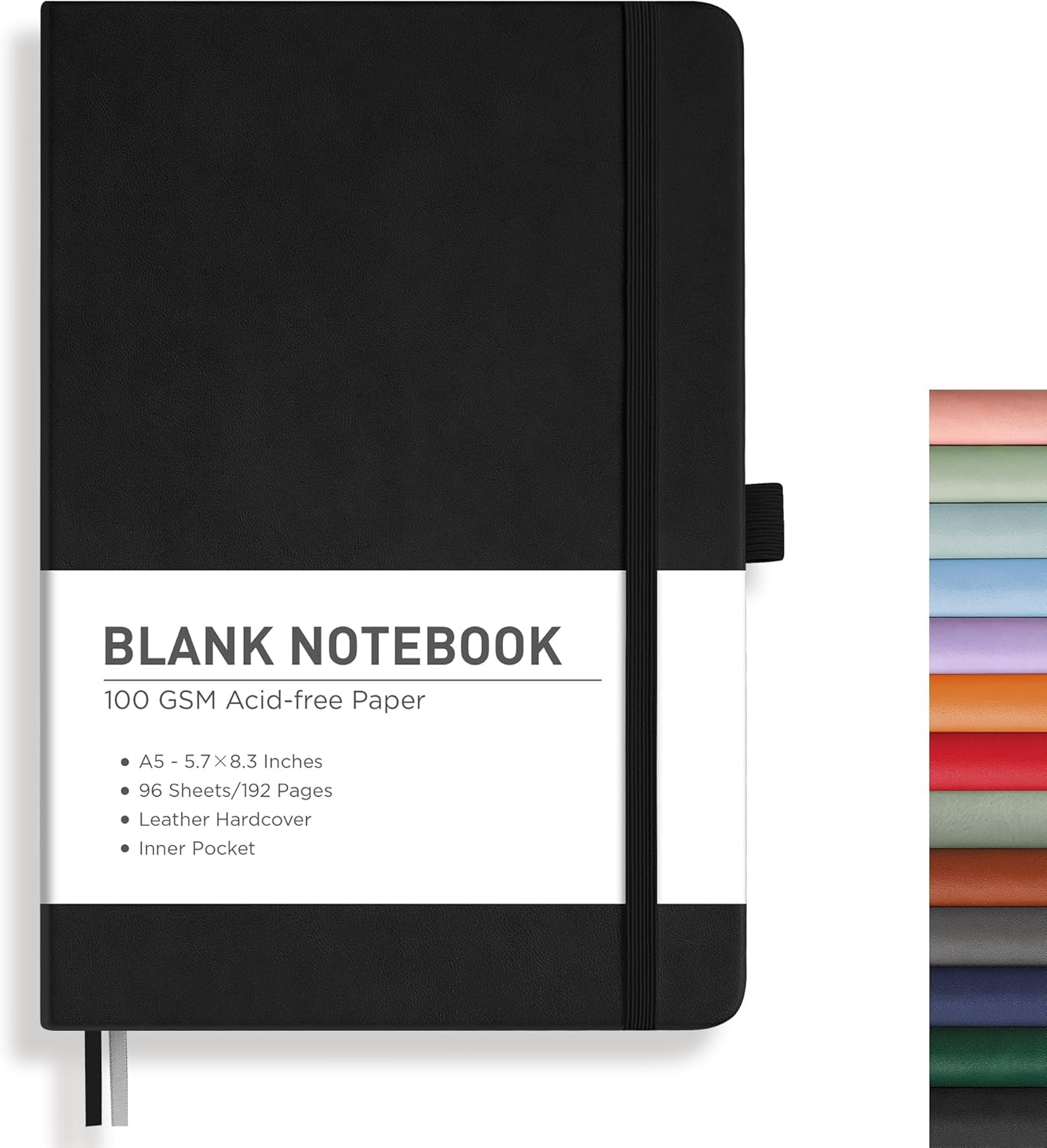 Blank Journal Notebook, A5 Med - Journal Leather Hardcover recension och pris