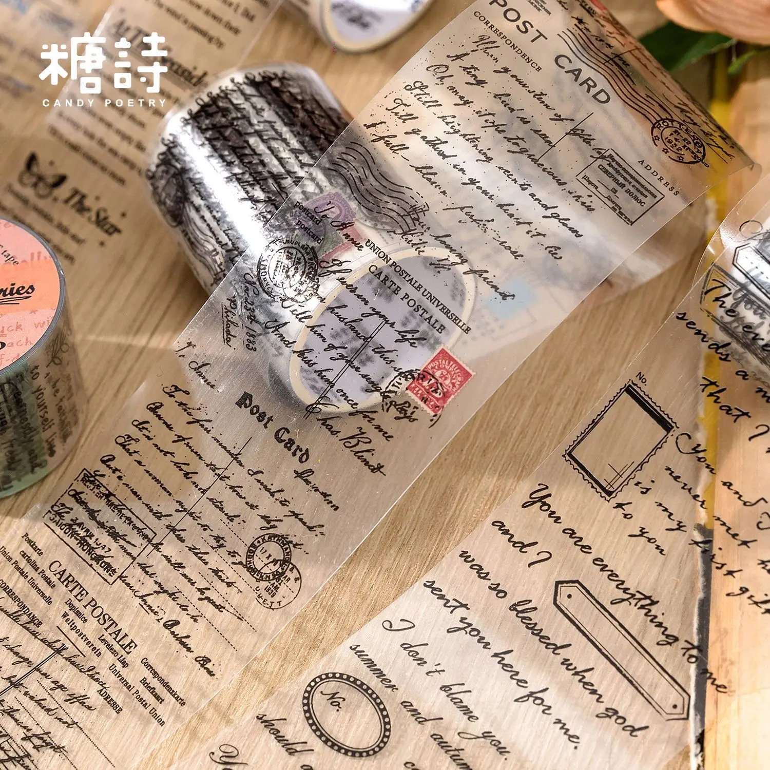 Transparent English Phrase Was - Washi Tape Set recension och pris