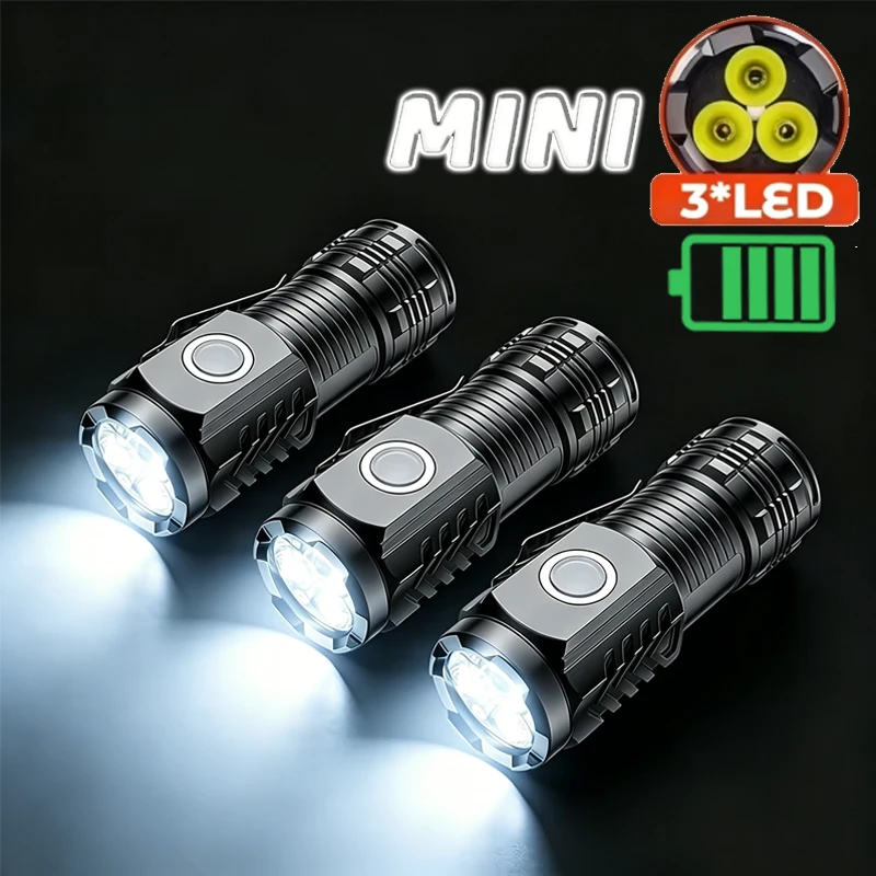 Portable Mini 3 LED Handheld F - Stationery Supply recension och pris