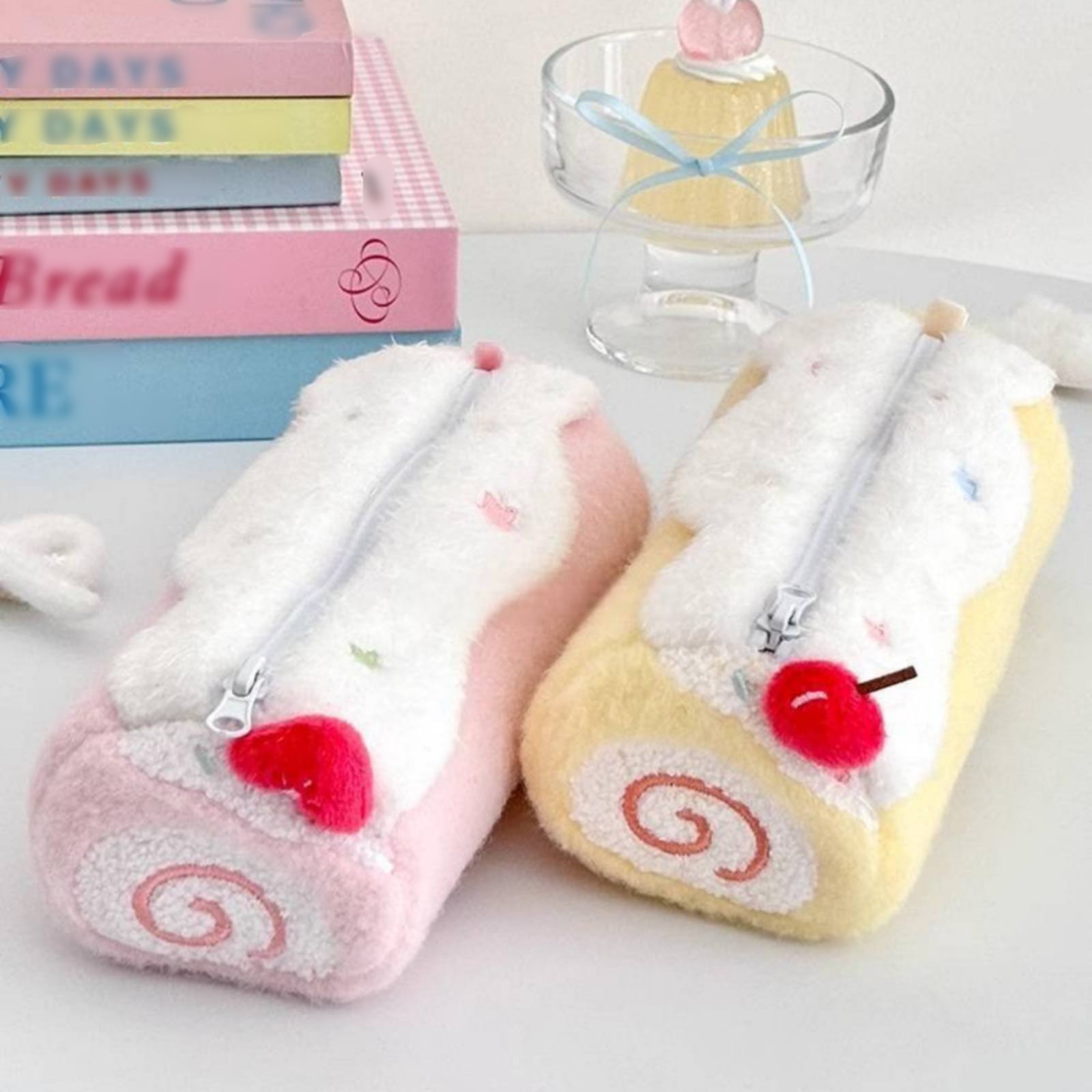 Cake Roll Pen Case Cute Design - Pen Pouch Roll recension och pris