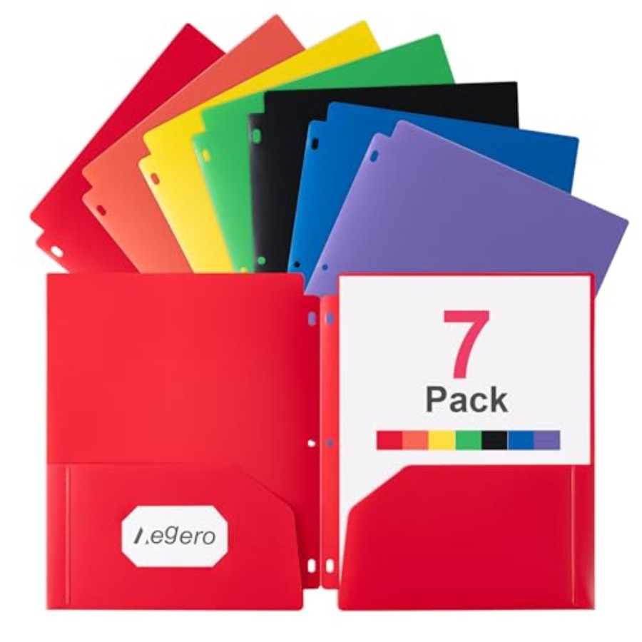Plastic 3 Hole Punch Folders w - Binding Comb Plastic recension och pris