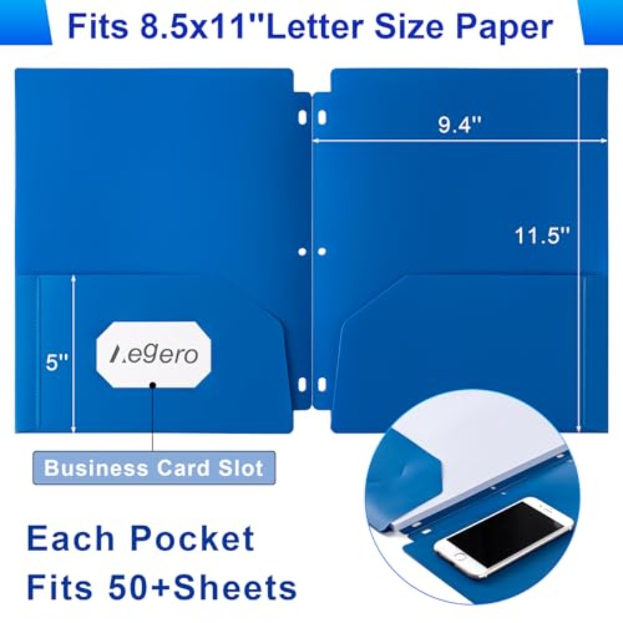 Plastic 3 Hole Punch Folders w - Binding Comb Plastic recension och pris