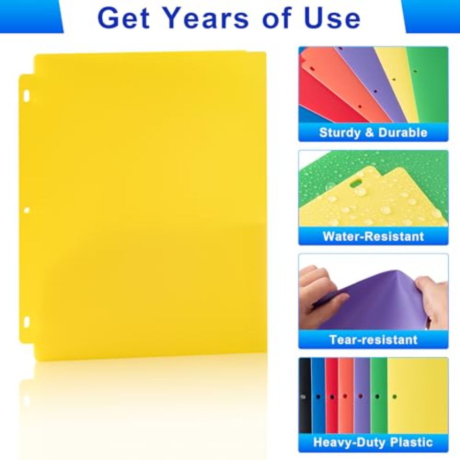 Plastic 3 Hole Punch Folders w - Binding Comb Plastic recension och pris