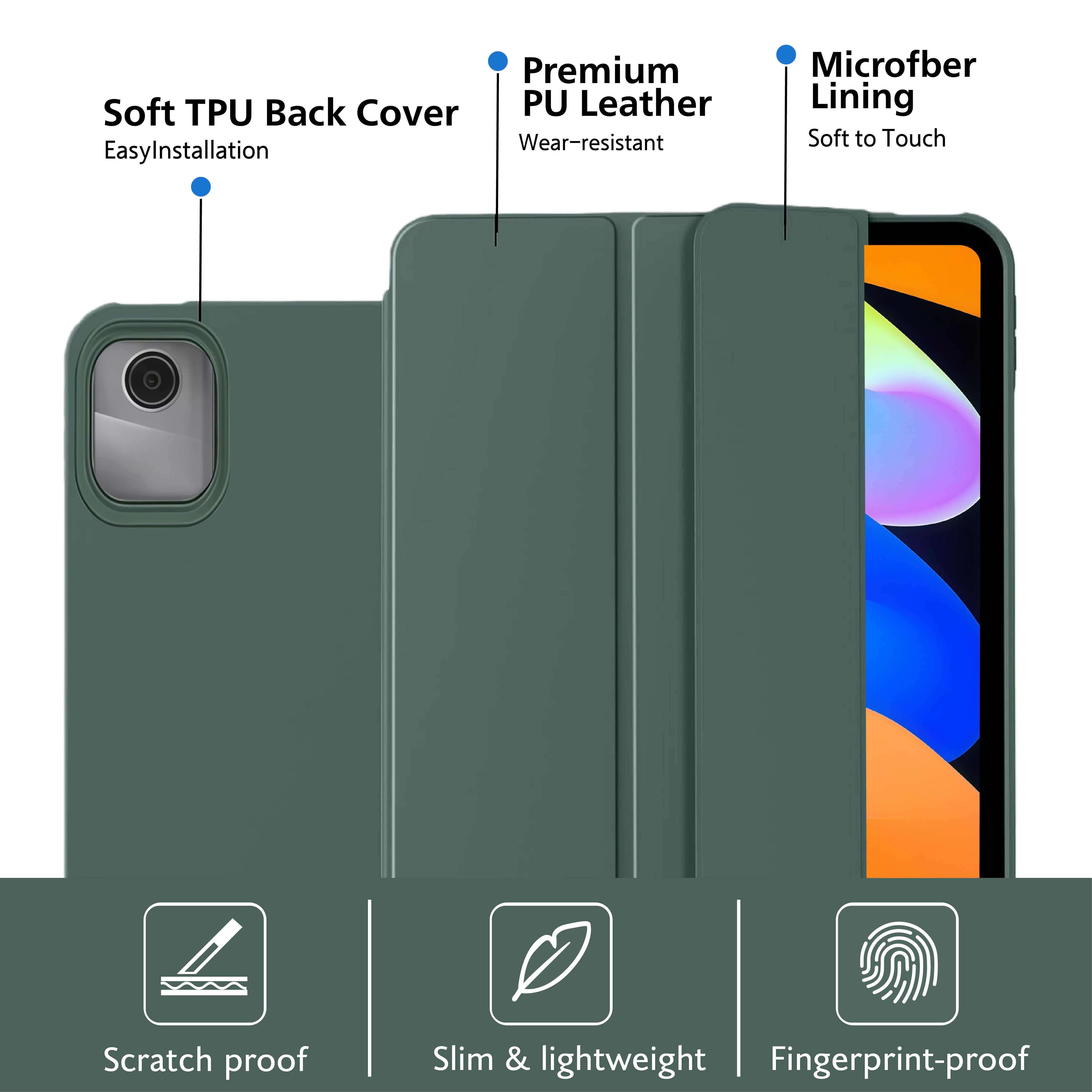 Tri-fold Flip Case For Lenovo  - Sticky Note Cube recension och pris
