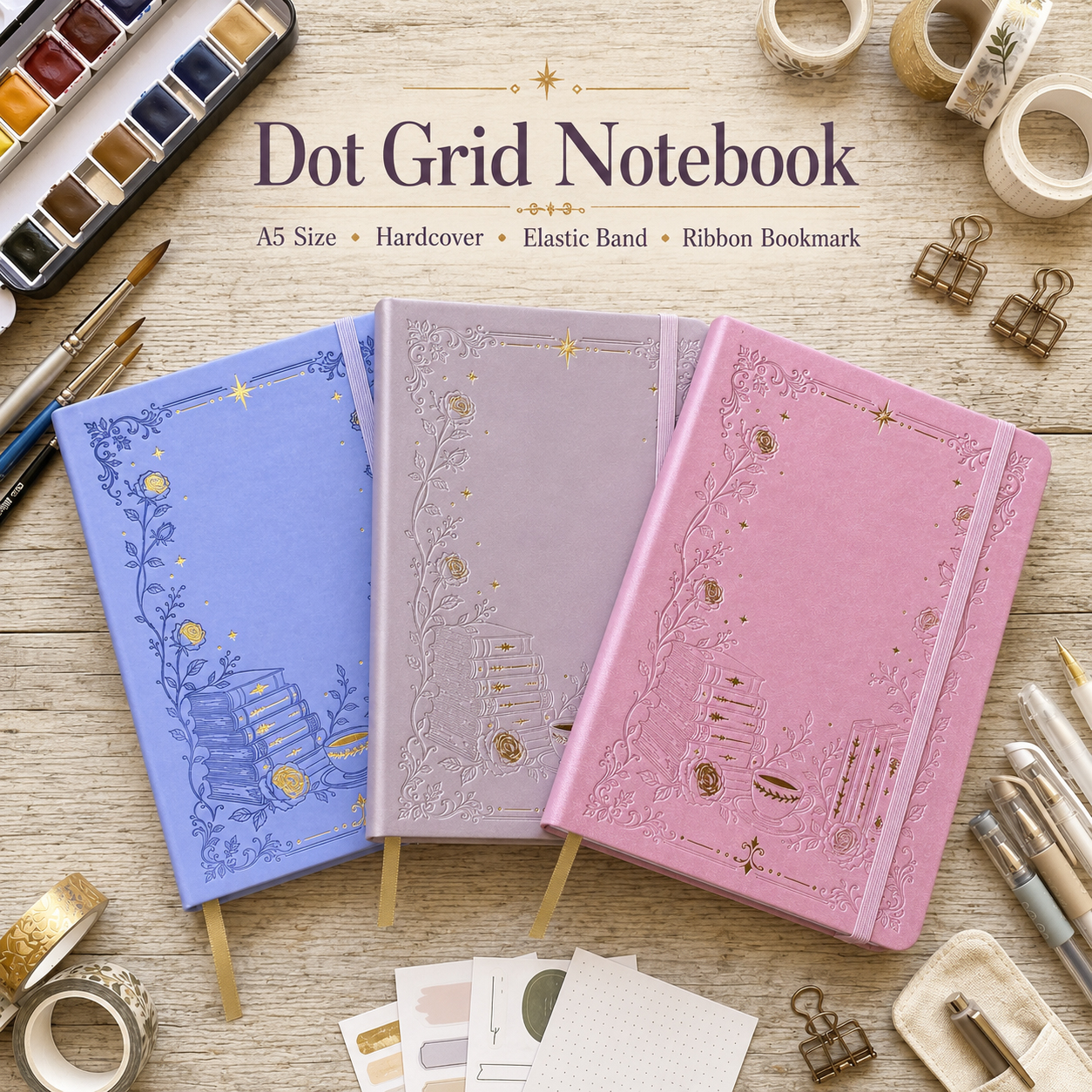 BUKE A5 Dot Grid Notebook PU L - Notebook Dotted A5 recension och pris
