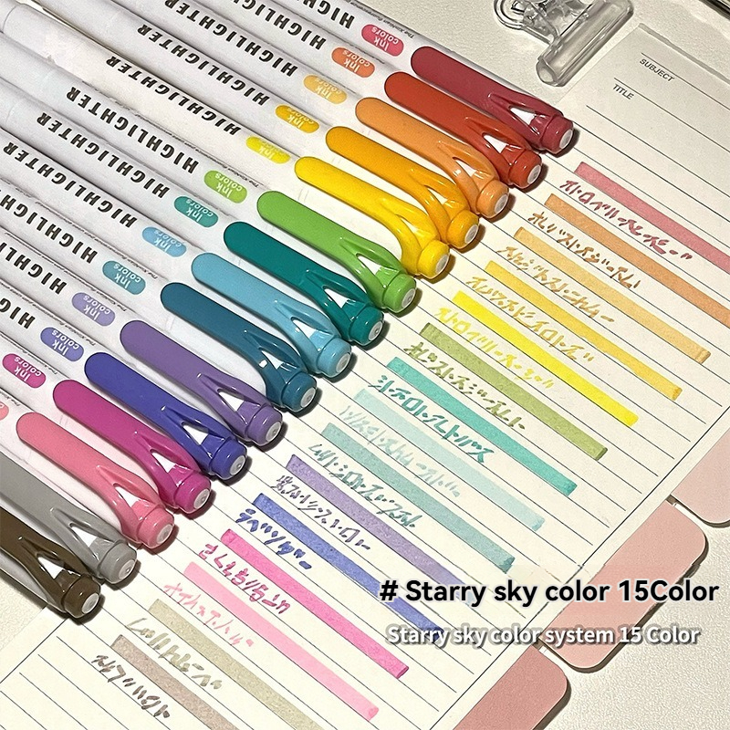 5/15PC Fluorescent Pen Set Stu - Highlighter Set Pastel recension och pris