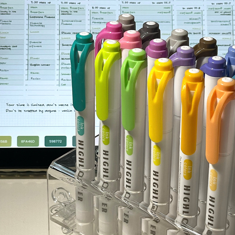 5/15PC Fluorescent Pen Set Stu - Highlighter Set Pastel recension och pris