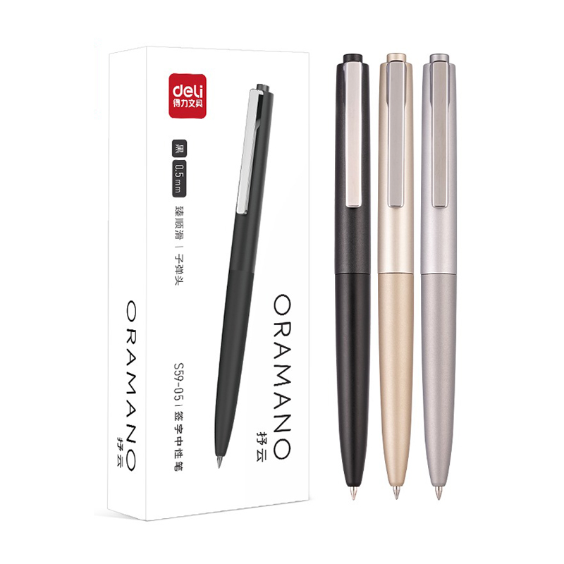 Deli 3pcs 0.5mm/0.7mm Black In - Stationery Supply Business recension och pris