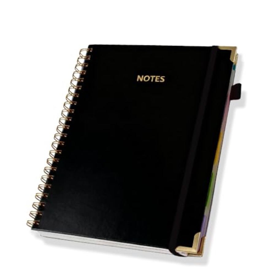 Hardcover Spiral Five Subject  - Journal Leather Hardcover recension och pris
