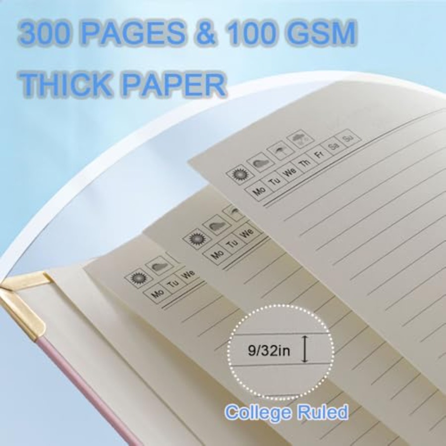 Hardcover Spiral Five Subject  - Journal Leather Hardcover recension och pris