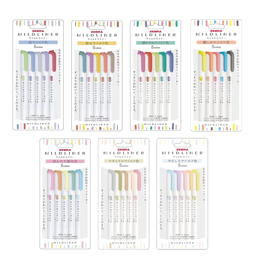 Japan ZEBRA Highlighter Pen Ne - Highlighter Set Pastel recension och pris