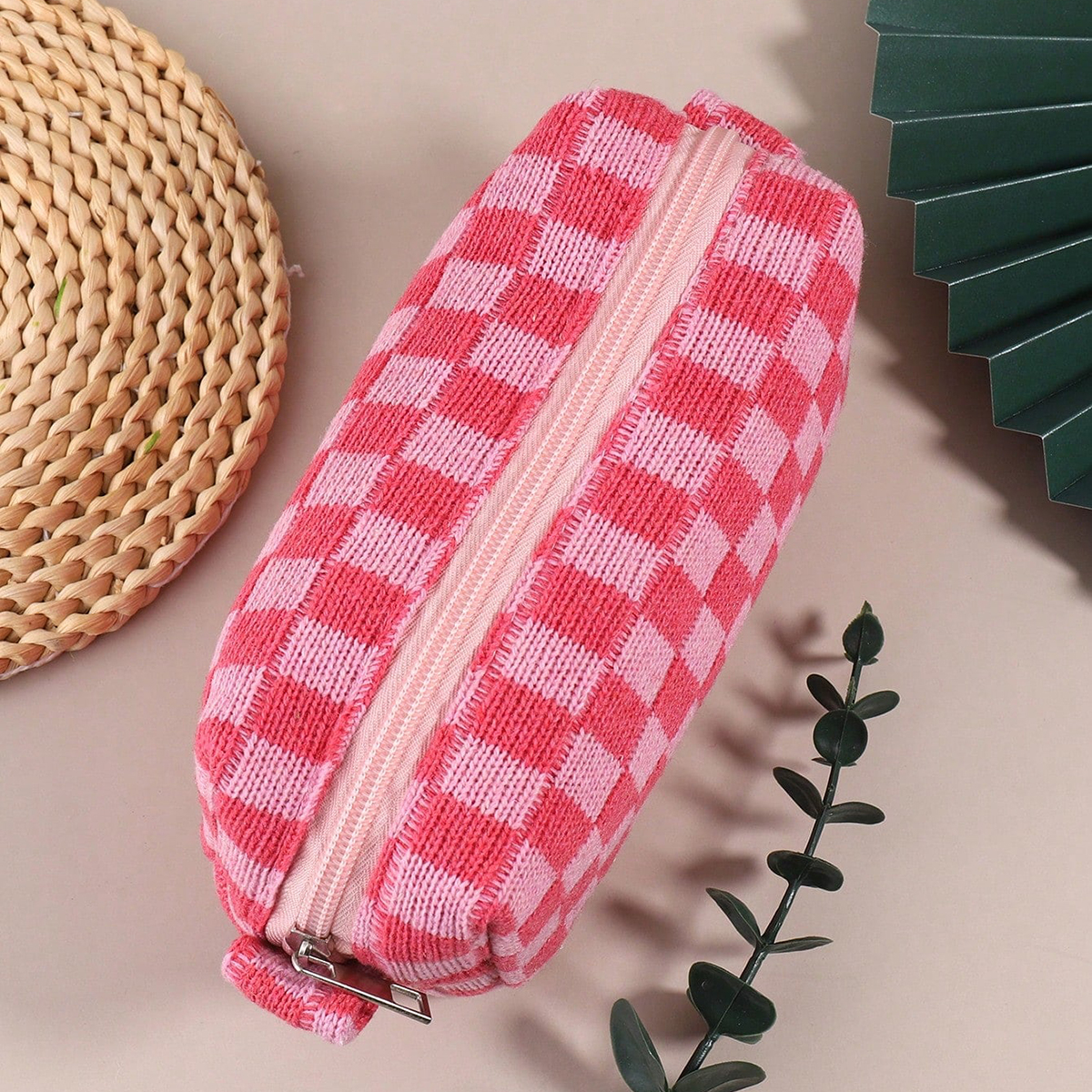 1PC Pink Checkered Single-Laye - Stationery And Office Supply Stores recension och pris