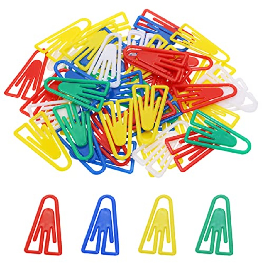 50PCS Plastic Paper Clips Book - Binding Comb Plastic recension och pris