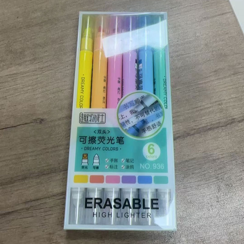 6pcs Erasable Highlighters Pas - Highlighter Set Pastel recension och pris