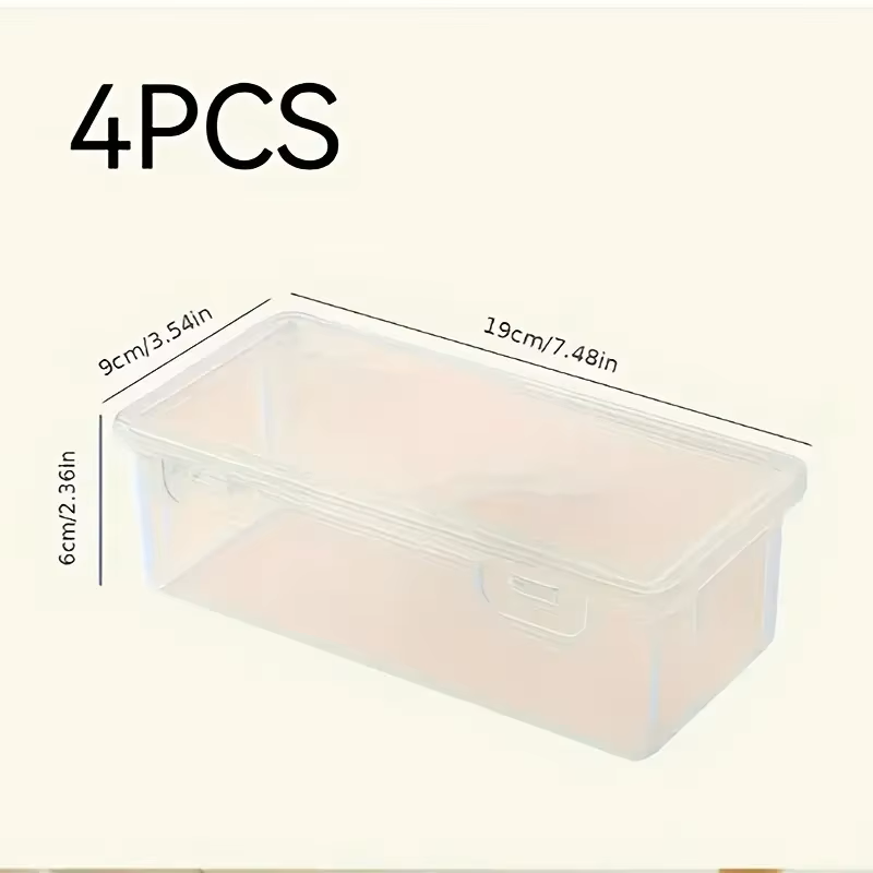 4 large transparent PP storage - Stationery And Office Supply Stores recension och pris