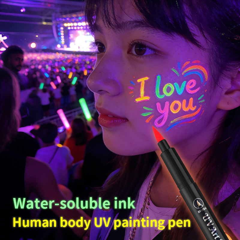 12Pcs UV Glow Paint Markers Se - Highlighter Set Pastel recension och pris