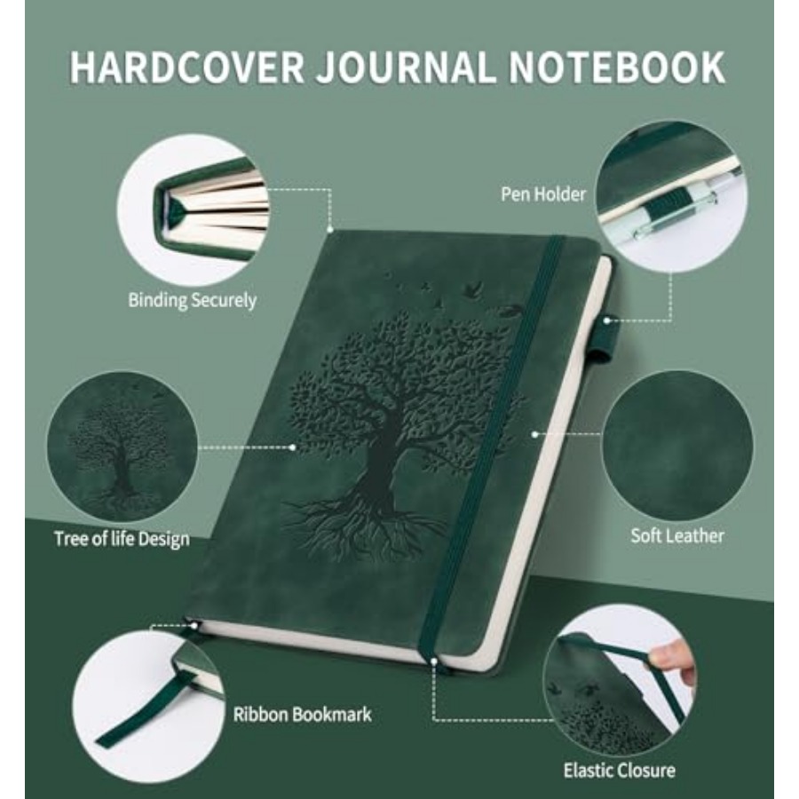 Lined Journal Notebook for Wom - Journal Leather Hardcover recension och pris