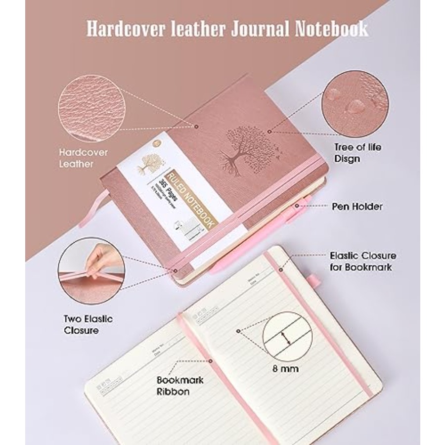 Journal Notebook -365 Pages Th - Journal Leather Hardcover recension och pris