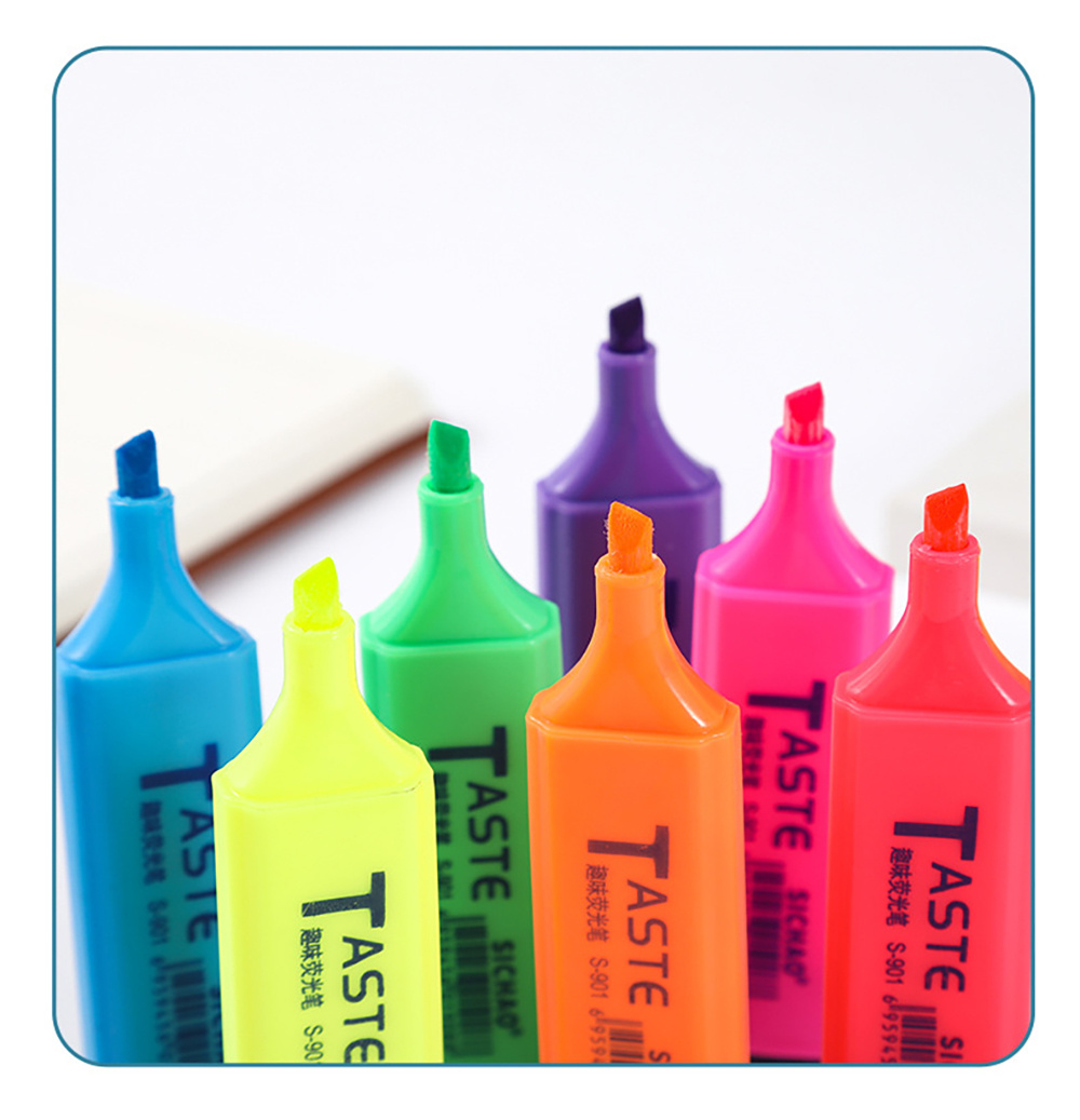 4PCS Fluorescent Highlighter P - Highlighter Set Pastel recension och pris