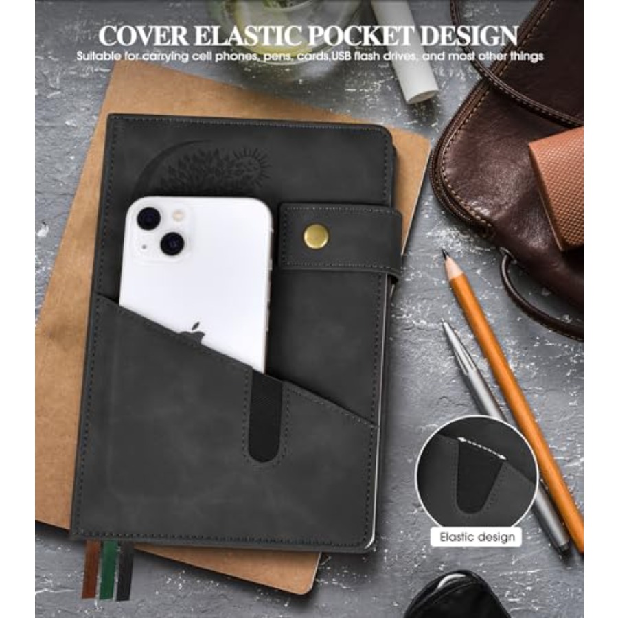 Lined Journal Notebook for Men - Journal Leather Hardcover recension och pris