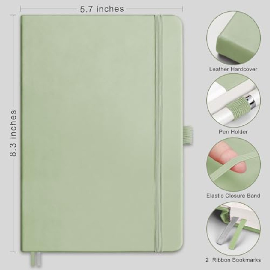 Dotted Journal Notebook, 320 N - Journal Leather Hardcover recension och pris