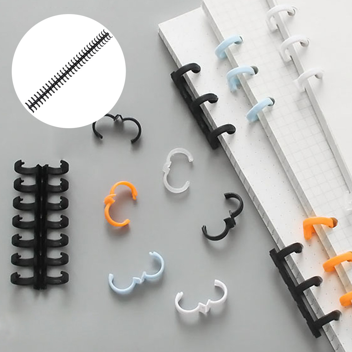 10Pcs Plastic Comb Binder Spin - Binding Comb Plastic recension och pris