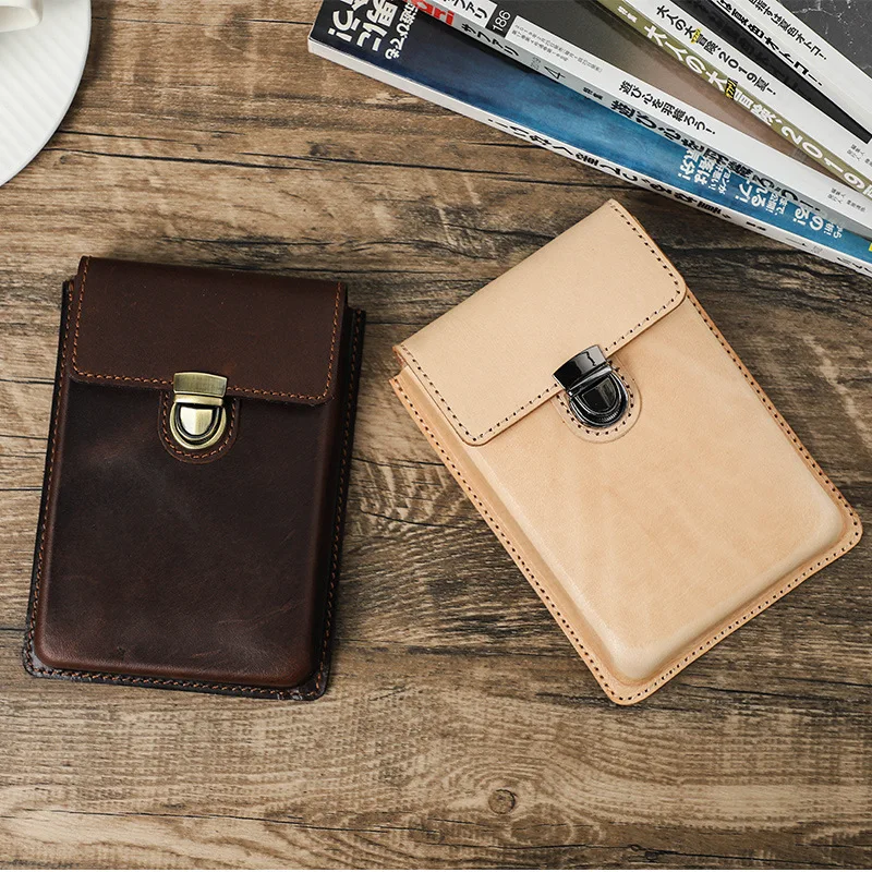 Luxury Genuine Leather Handcra - Pen Pouch Roll recension och pris