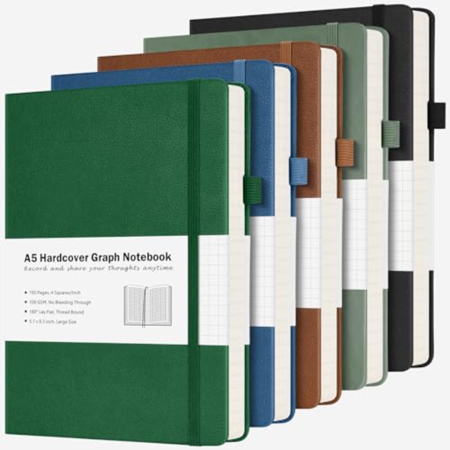 Paper Notebook, 5 Pack Hardcov - Journal Leather Hardcover recension och pris