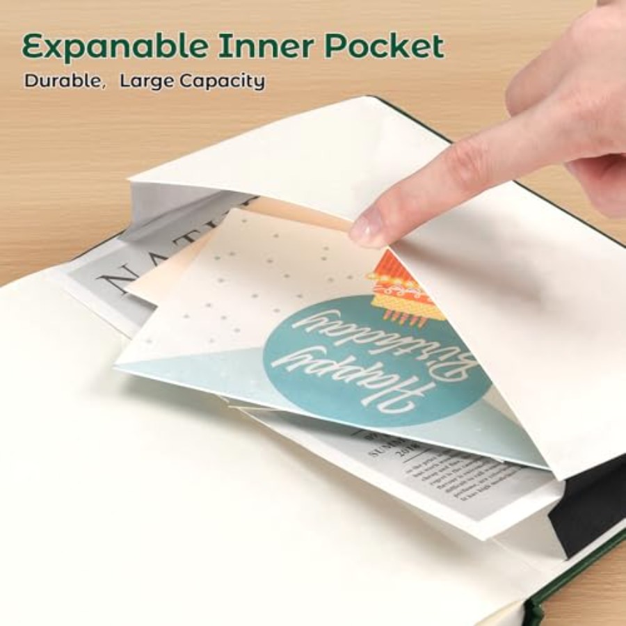Paper Notebook, 5 Pack Hardcov - Journal Leather Hardcover recension och pris