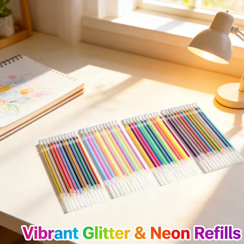 12-100 Color Gel Pen Refills S - Highlighter Set Pastel recension och pris