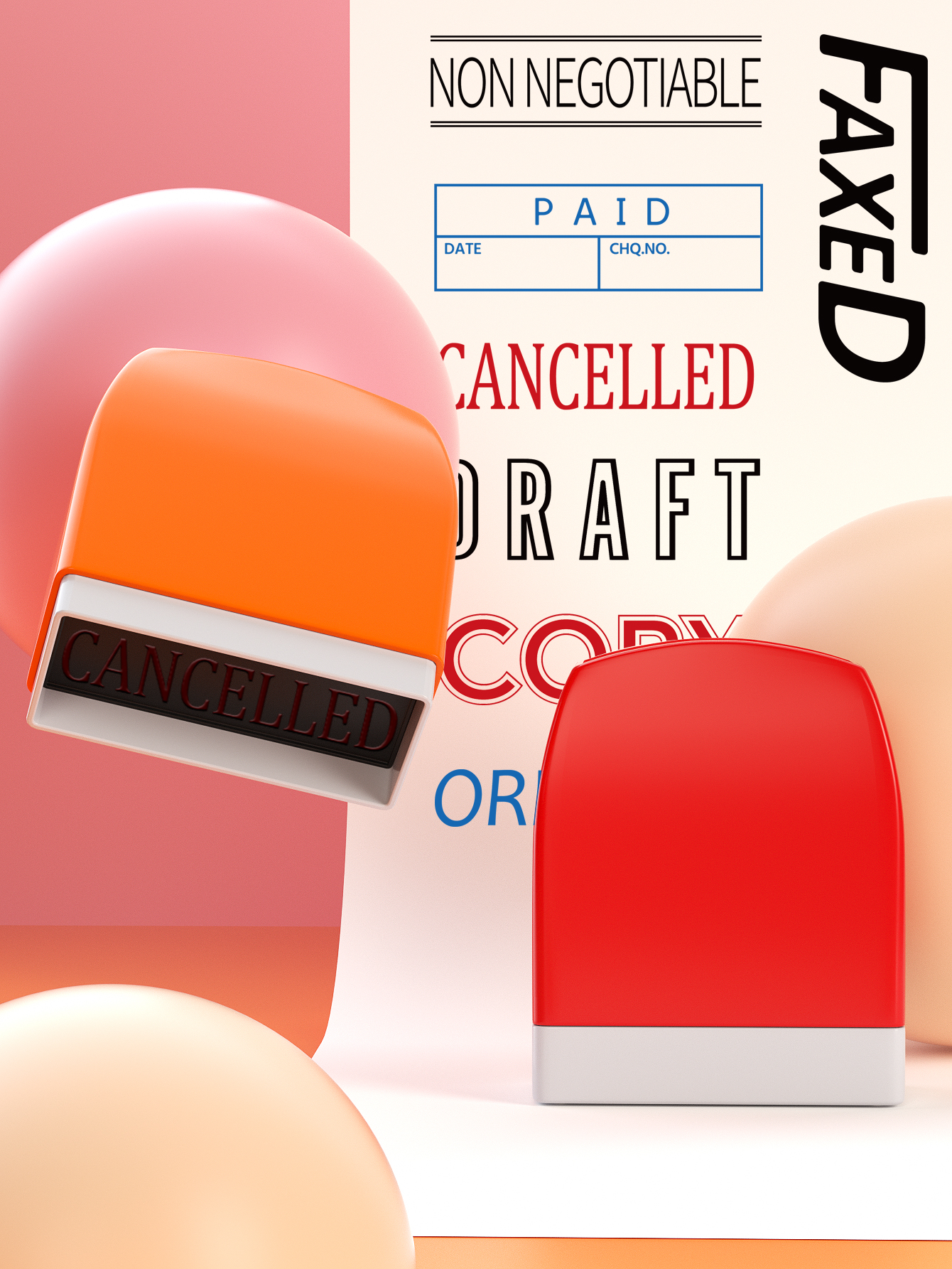 8 Office Stamp set Information - Self Inking Stamp recension och pris